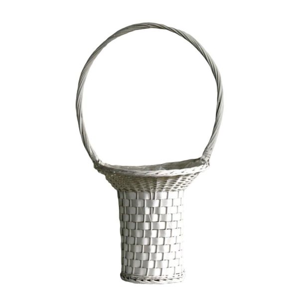 SET 3 CESTI VIM.C/MANICO 56X43/102 49X41/93 43X39/87 BIANCO SET 3 CESTI VIM.C/MANICO 56X43/102 49X41/93 43X39/87 BIANCO