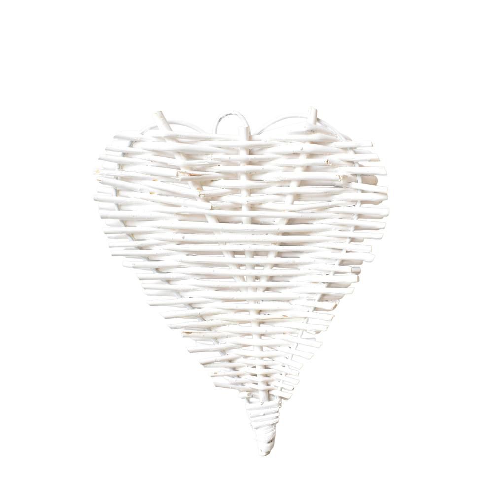 CUORE VIMINI 20X16 CM D/APPENDERE BIANCO CUORE VIMINI 20X16 CM D/APPENDERE BIANCO