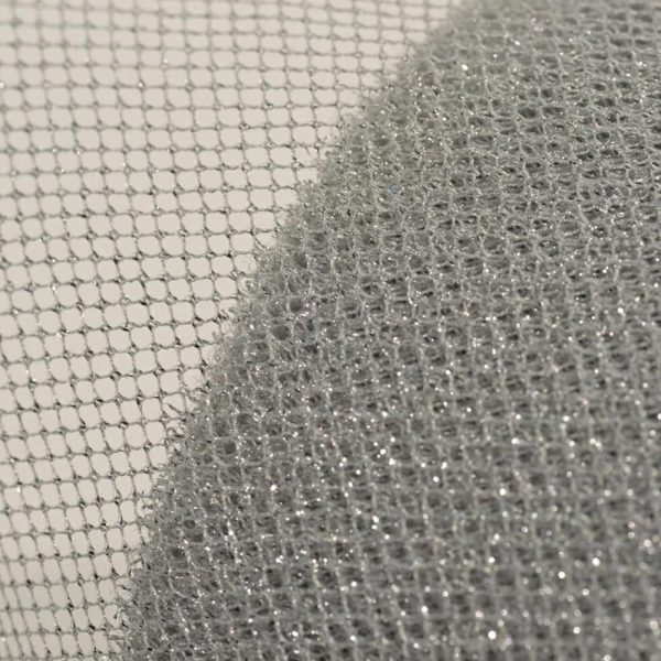 TULLE CM.12,5X100MT. GLITTER ARGENTO TULLE CM.12,5X100MT. GLITTER ARGENTO