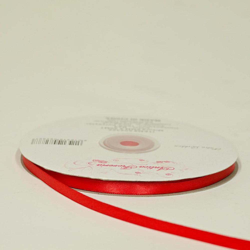 NASTRO DOPPIO RASO 6MM 50MT ROSSO