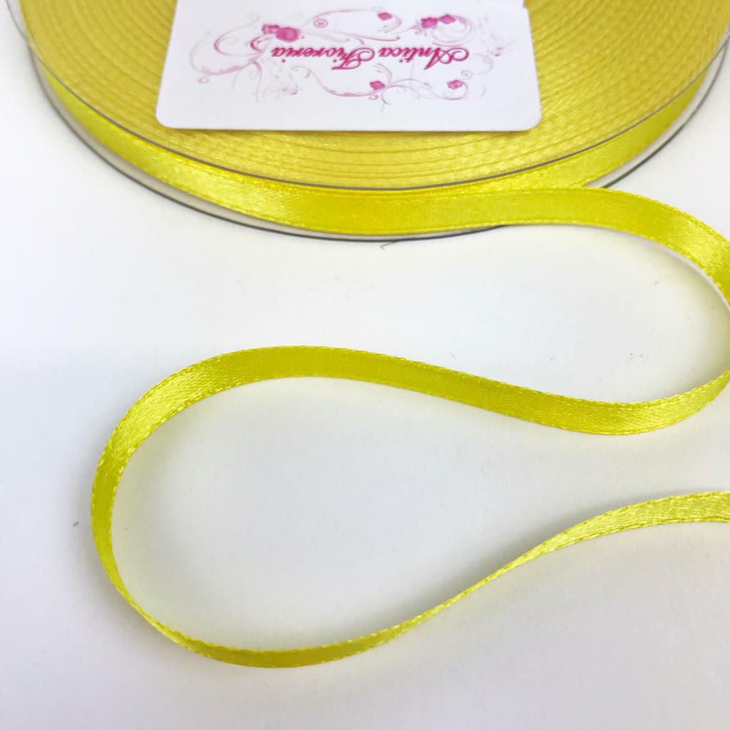 NASTRO DOPPIO RASO 6MM 50MT GIALLO NASTRO DOPPIO RASO 6MM 50MT GIALLO