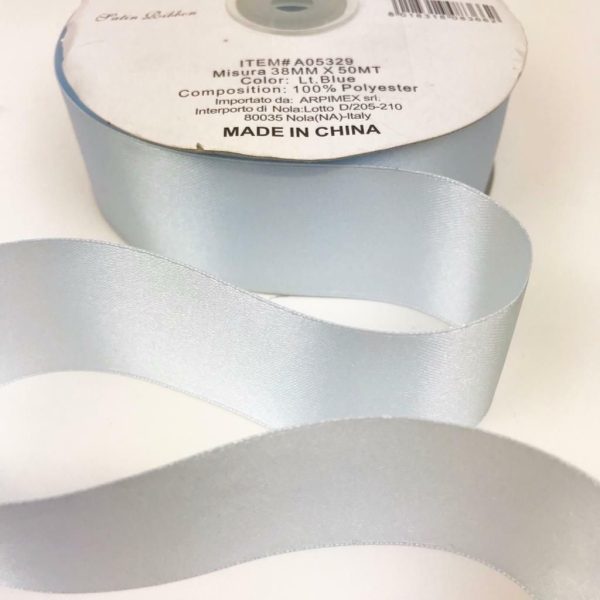 NASTRO DOPPIO RASO 38MM50MT CELESTE NASTRO DOPPIO RASO 38MM50MT CELESTE