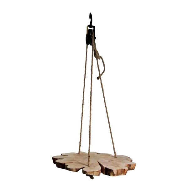 FETTA LEGNO D.60 CM C/CARRUCOLA NATURALE FETTA LEGNO D.60 CM C/CARRUCOLA NATURALE