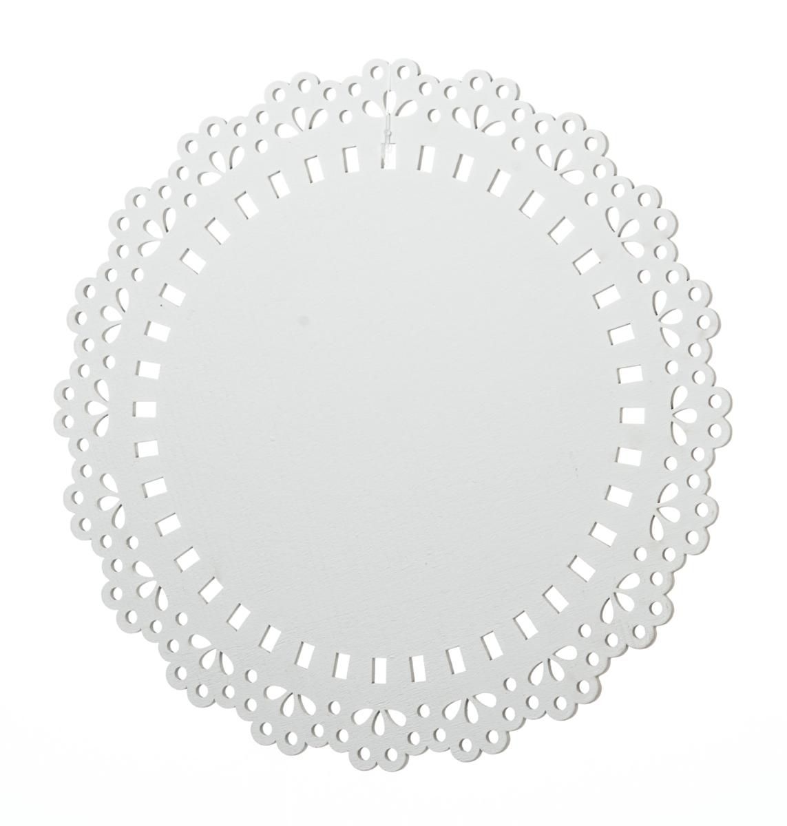 DECORO LEGNO D.21,5 CM BIANCO DECORO LEGNO D.21,5 CM BIANCO