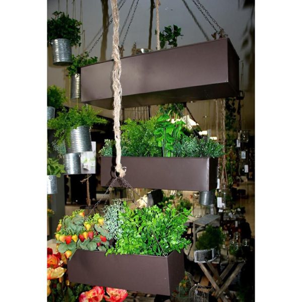 SET 3 CONTENITORI METALLO RETTANGOLARI 67X24 CM D/APP. SET 3 CONTENITORI METALLO RETTANGOLARI 67X24 CM D/APP.