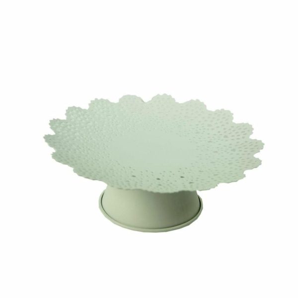 ALZATA METALLO D.31 CM H.10,5 CM BIANCO ALZATA METALLO D.31 CM H.10,5 CM BIANCO