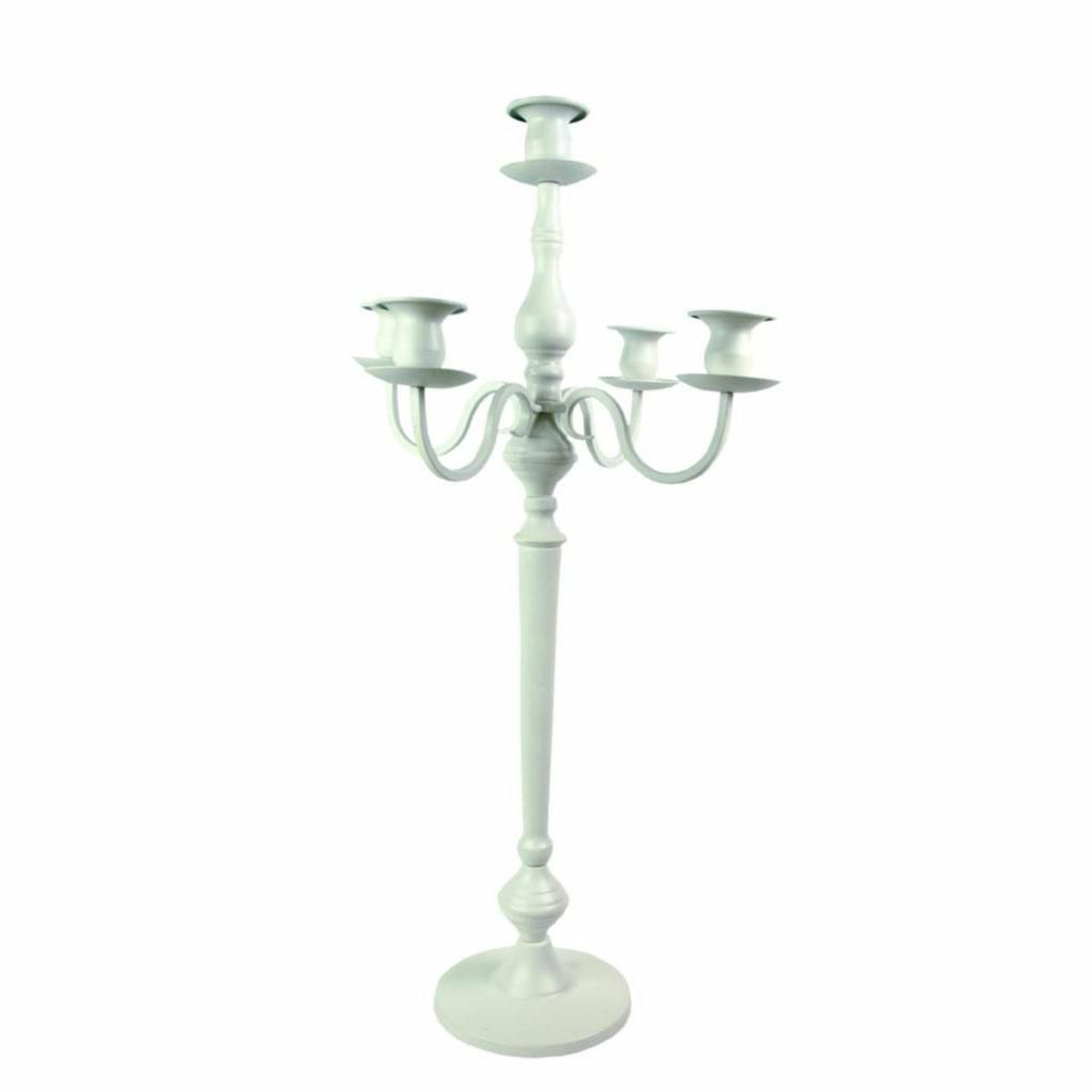 CANDELABRO METALLO 5 FUOCHI 33X33X65,5 CM BIANCO CANDELABRO METALLO 5 FUOCHI 33X33X65,5 CM BIANCO
