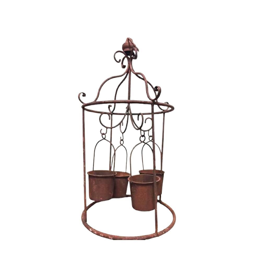 GABBIA PORTAPIANTE METALLO 54 CM X4 VASI GABBIA PORTAPIANTE METALLO 54 CM X4 VASI