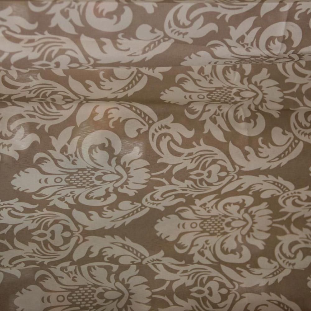 BOBINA TESSUTO DAMASCATO CM.48X5MT CREMA A.