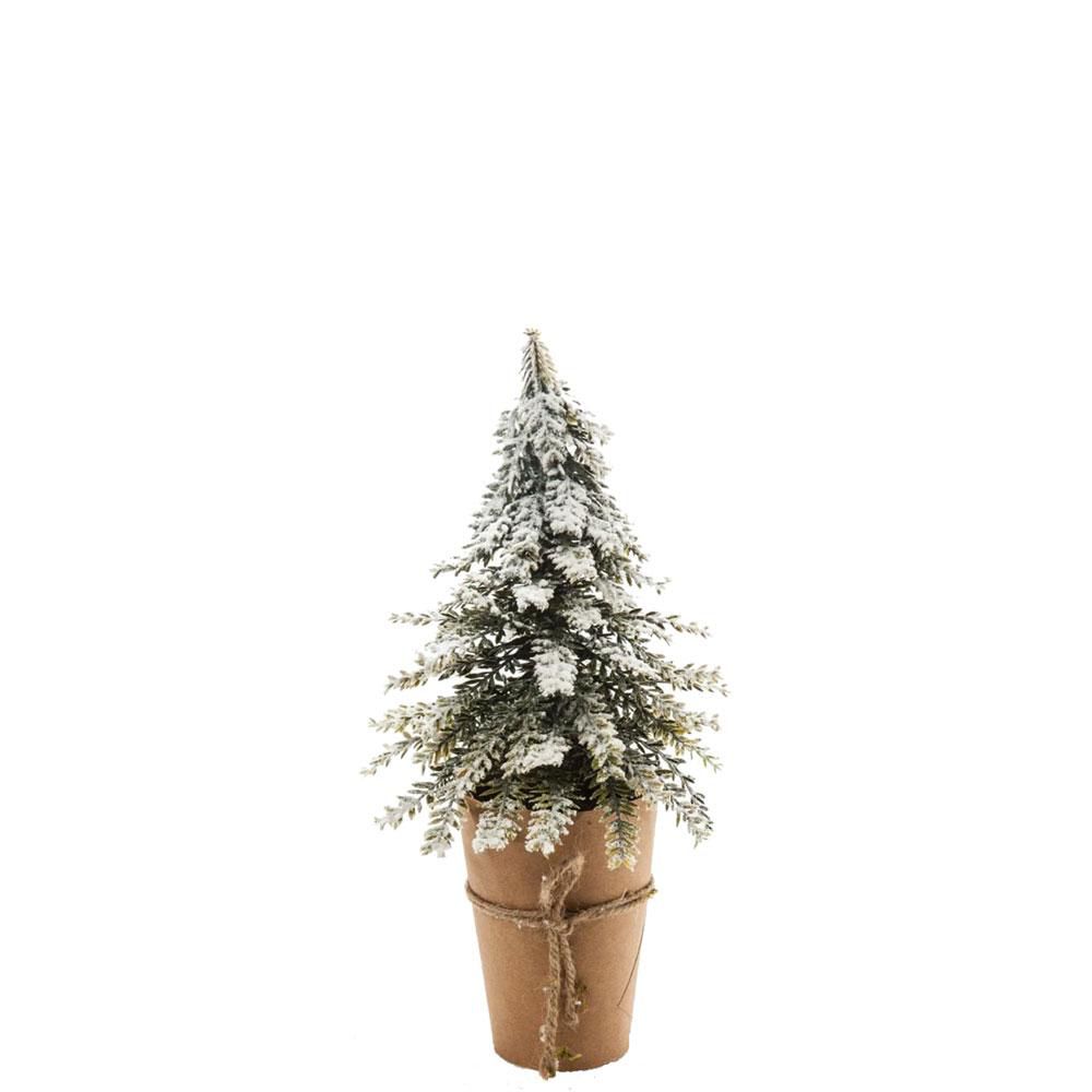 ALBERO NATALE C/VASO H.33 CM INNEVATO ALBERO NATALE C/VASO H.33 CM INNEVATO