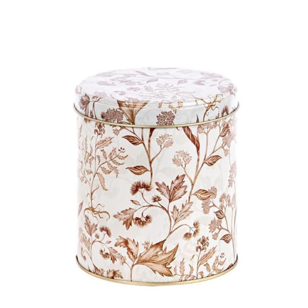 VASO LATTA D.10 CM H.11,5 CM FLOREALE PANNA/BEIGE/ORO VASO LATTA D.10 CM H.11,5 CM FLOREALE PANNA/BEIGE/ORO