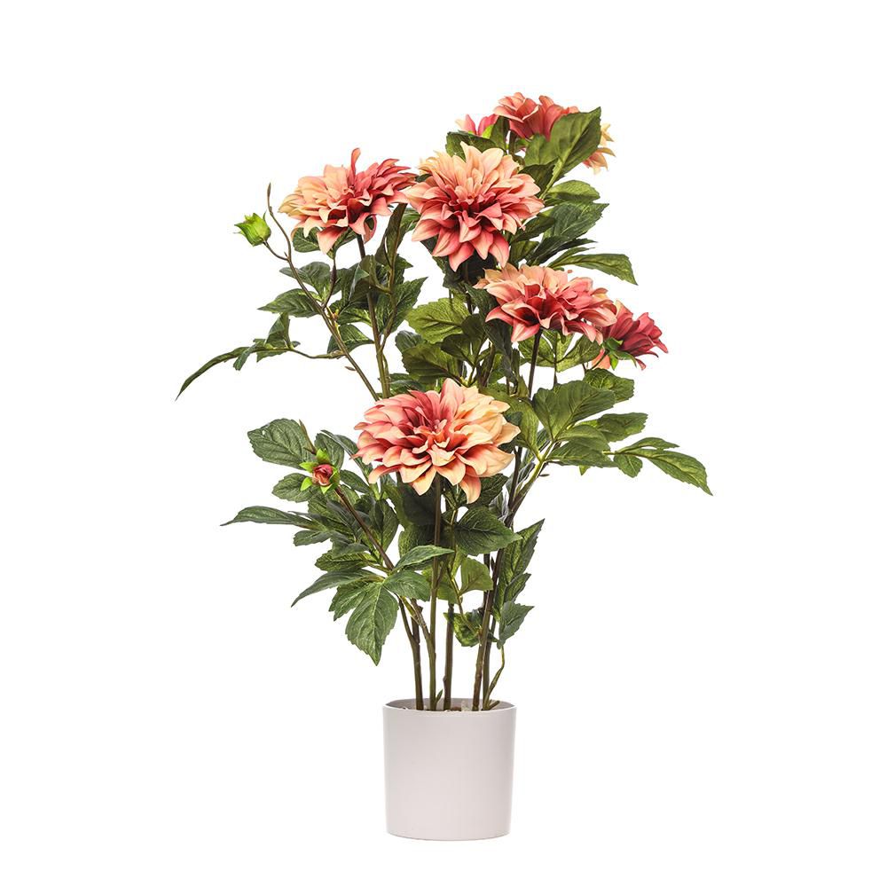 DALIA PIANTA C/VASO 5F 5B CM.80 BEIGE/MARRONE DALIA PIANTA C/VASO 5F 5B CM.80 BEIGE/MARRONE