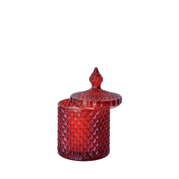CANDELA PROFUMATA D.8,5CM H.14 CM ROSSO