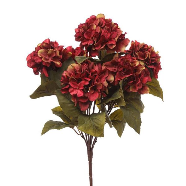 HYDRANGEA BOUQUET 7X CM.53 ROSSO HYDRANGEA BOUQUET 7X CM.53 ROSSO