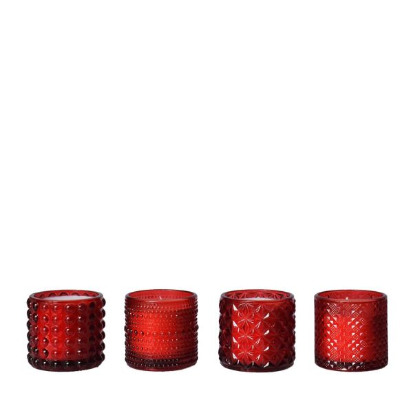SET 4 CANDELE PROFUMATED.7 CM H.6,8 CM ROSSO SET 4 CANDELE PROFUMATED.7 CM H.6,8 CM ROSSO