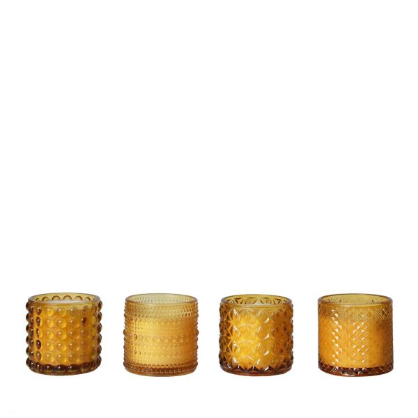 SET 4 CANDELE PROFUMATED.7 CM H.6,8 CM AMBRA SET 4 CANDELE PROFUMATED.7 CM H.6,8 CM AMBRA