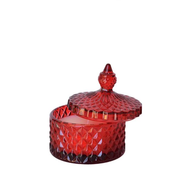 CANDELA PROFUMATA D.10,5 CM H.13 CM ROSSO