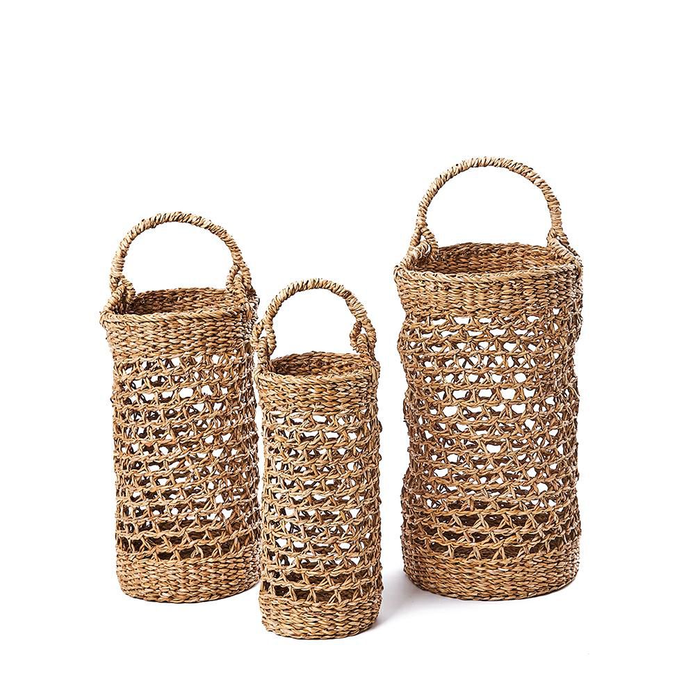 SET 3 CESTI C/MANICO D.25-45 CM NATURALE SET 3 CESTI C/MANICO D.25-45 CM NATURALE