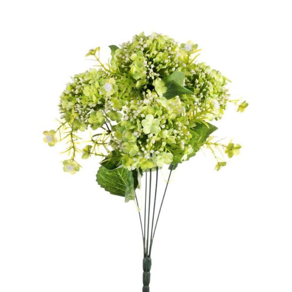 INFLORESCENZA DI HYDRANGEA BOUQUET CM.43 VERDE INFLORESCENZA DI HYDRANGEA BOUQUET CM.43 VERDE