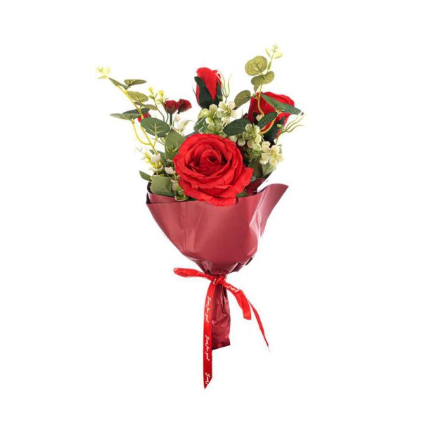 ROSE BOUQUET INCARTATO CM.40 ROSSO ROSE BOUQUET INCARTATO CM.40 ROSSO