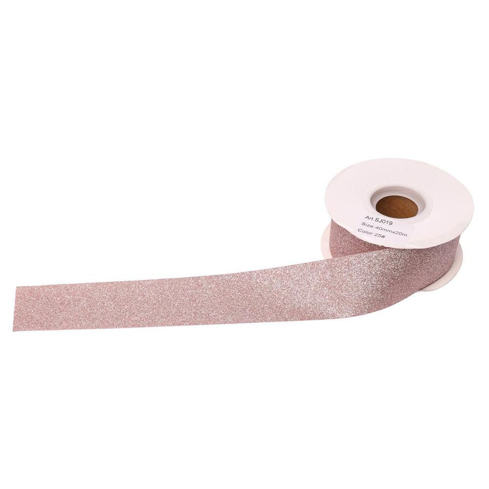 NASTRO 25MM 20MT LUREX ROSA