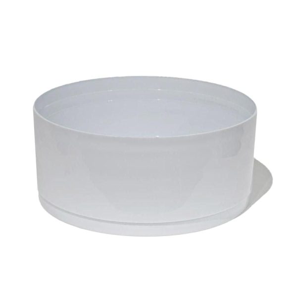 CIOTOLA PLASTICA TRADITIONAL D.22 CM H.10 CM CONF.PZ.4 BIANCO CIOTOLA PLASTICA TRADITIONAL D.22 CM H.10 CM CONF.PZ.4 BIANCO