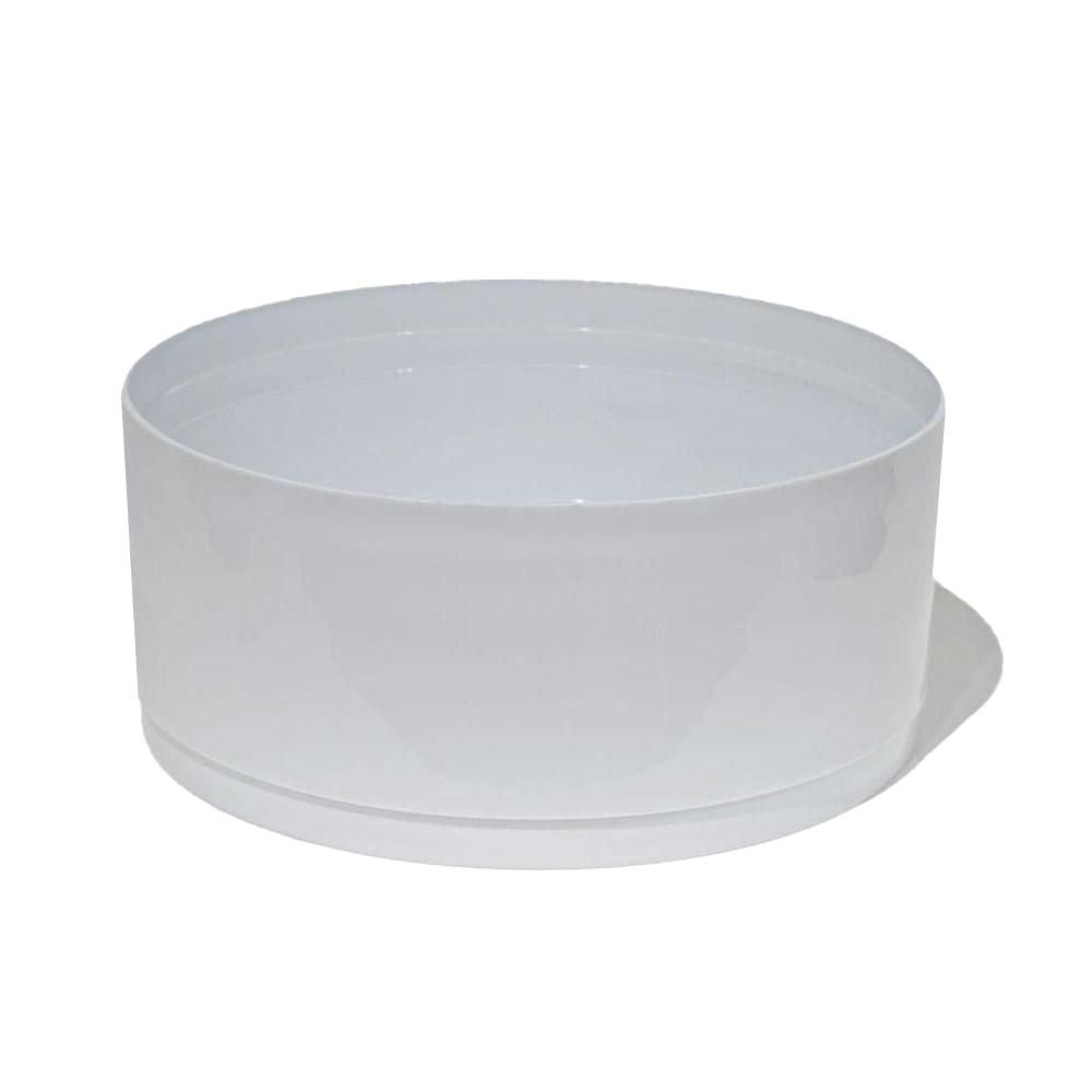 CIOTOLA PLASTICA TRADITIONAL D.22 CM H.10 CM CONF.PZ.4 BIANCO CIOTOLA PLASTICA TRADITIONAL D.22 CM H.10 CM CONF.PZ.4 BIANCO