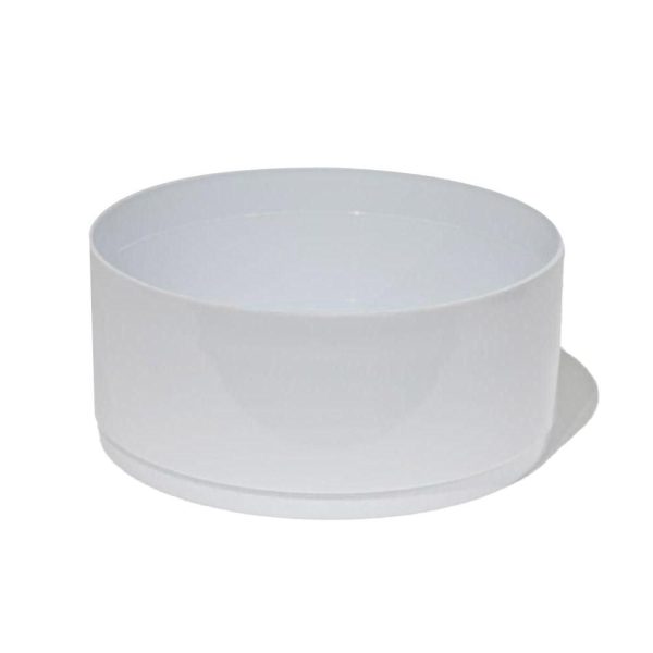 CIOTOLA PLASTICA TRADITIONAL D.20 CM H.9 CM CONF.PZ.5 BIANCO CIOTOLA PLASTICA TRADITIONAL D.20 CM H.9 CM CONF.PZ.5 BIANCO