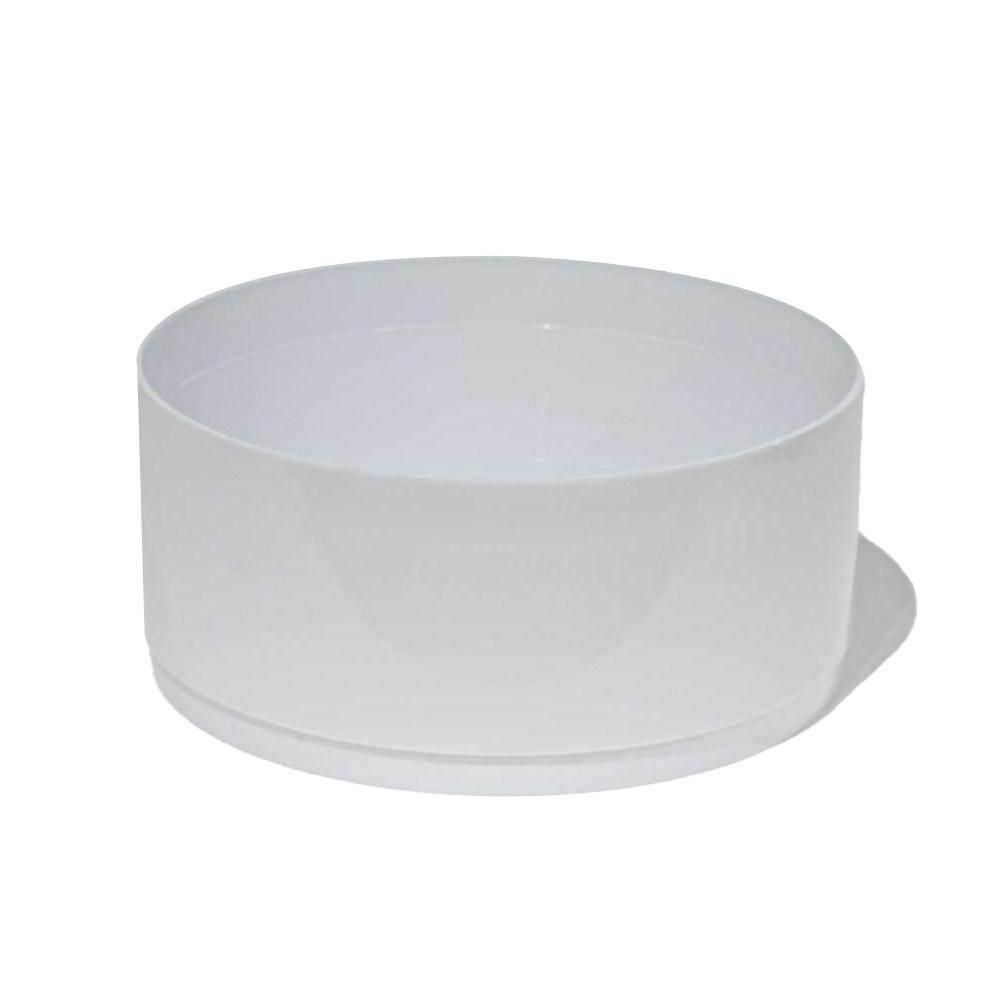 CIOTOLA PLASTICA TRADITIONAL D.20 CM H.9 CM CONF.PZ.5 BIANCO CIOTOLA PLASTICA TRADITIONAL D.20 CM H.9 CM CONF.PZ.5 BIANCO