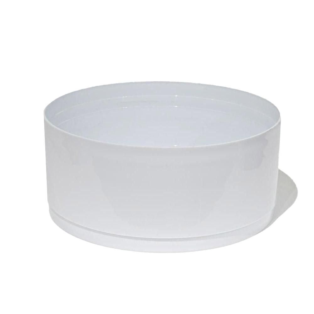 CIOTOLA PLASTICA TRADITIONAL D.30 CM H.12 CM CONF.PZ.4 BIANCO CIOTOLA PLASTICA TRADITIONAL D.30 CM H.12 CM CONF.PZ.4 BIANCO