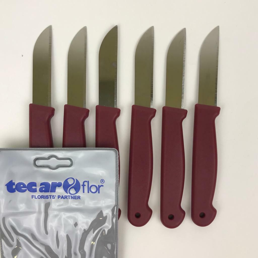 COLTELLINO FLORIST LAMAH.6 CM CONF.PZ.6 ROSSO