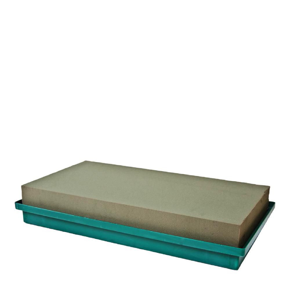 CIOTOLA PLAST. GARDEN4 C/SPUGNA 23X44 CM H.8 CM CONF.PZ.2 VERDE CIOTOLA PLAST. GARDEN4 C/SPUGNA 23X44 CM H.8 CM CONF.PZ.2 VERDE