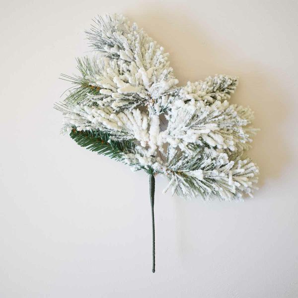 PINO INNEVATO RAMO NEVADA 7 TIPS 42 CM (14 CM STELO PINO INNEVATO RAMO NEVADA 7 TIPS 42 CM (14 CM STELO