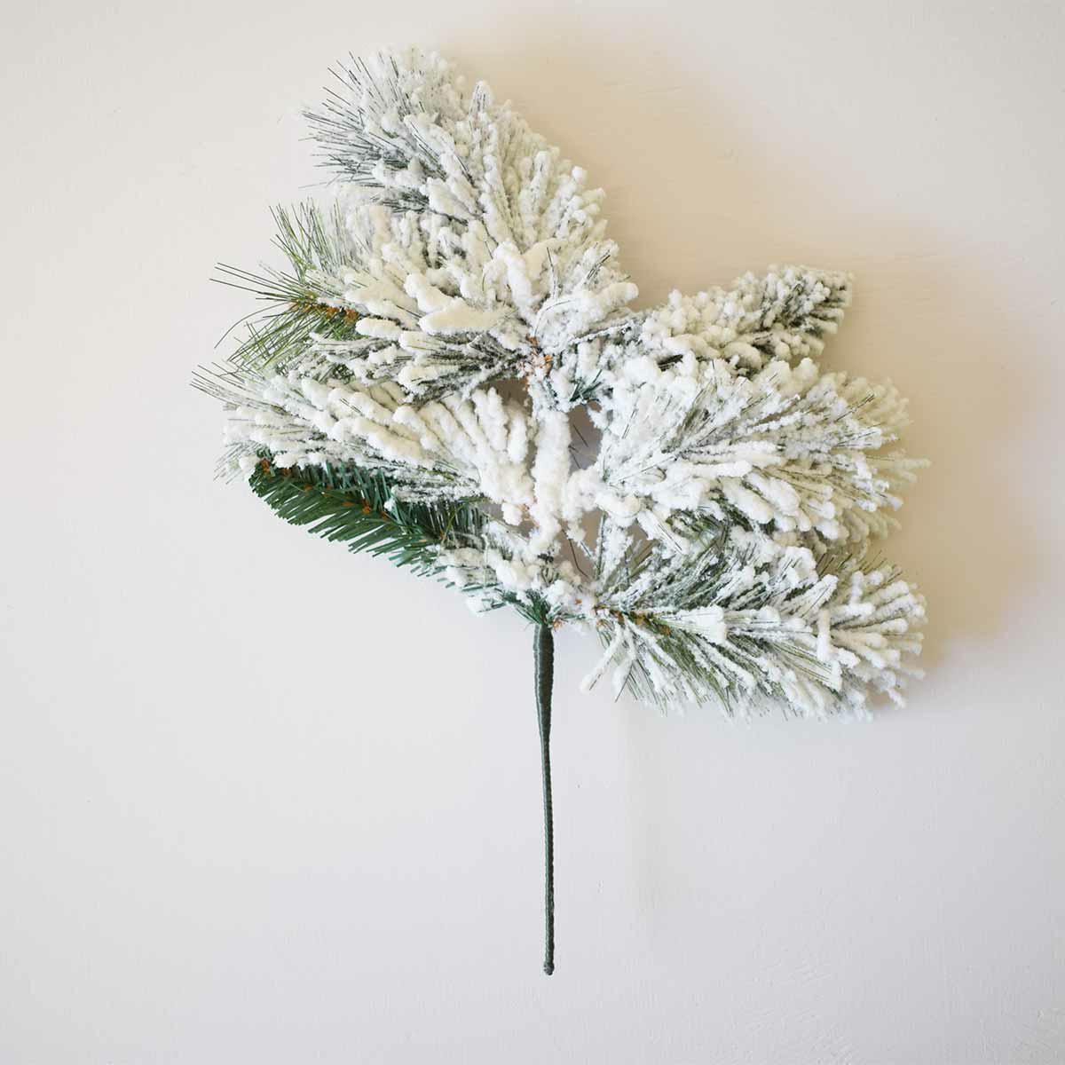 PINO INNEVATO RAMO NEVADA 7 TIPS 42 CM (14 CM STELO PINO INNEVATO RAMO NEVADA 7 TIPS 42 CM (14 CM STELO
