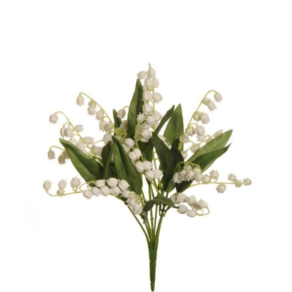 MUGHETTO BOUQUET 7F CM.28 BIANCO MUGHETTO BOUQUET 7F CM.28 BIANCO