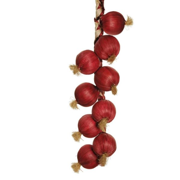 TRECCIA CIPOLLE 8F C/RAFIA CM.52 ROSSO E. TRECCIA CIPOLLE 8F C/RAFIA CM.52 ROSSO E.