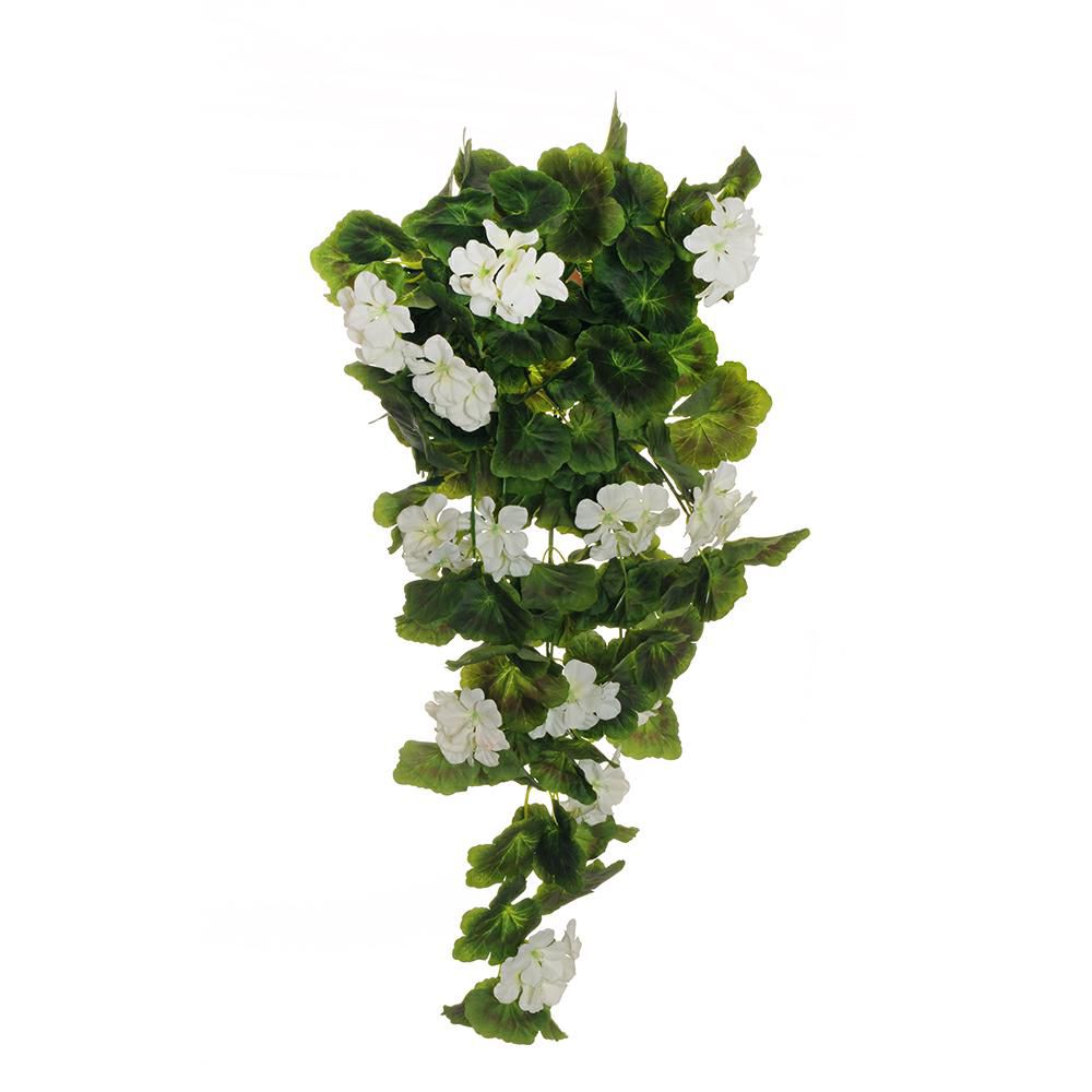 GERANIO BOUQUET CADENTE9X CM.82 BIANCO