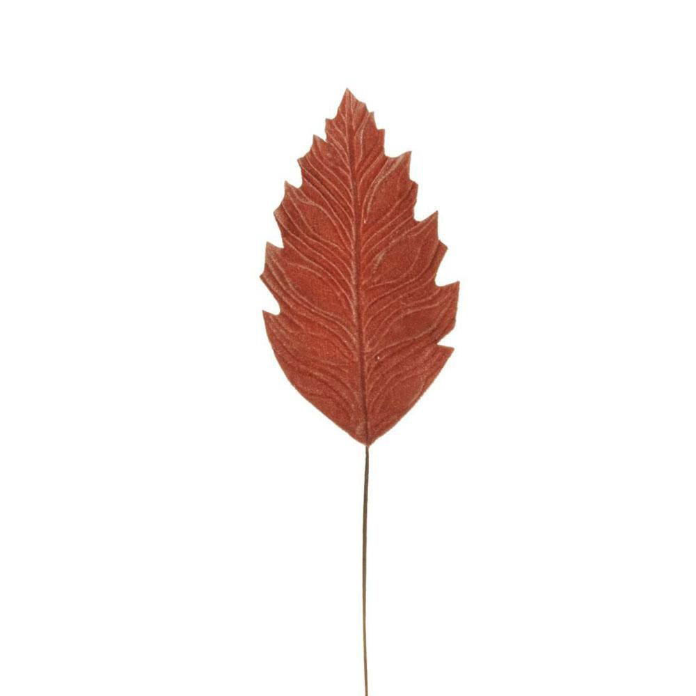 PHILO LEAF RAMO DOPPIO VELLUTO CM.42 MALVA SCURO