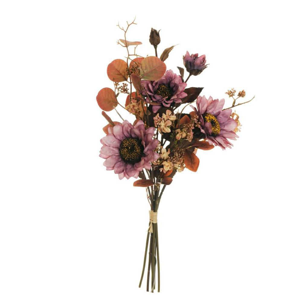 GIRASOLI/VIBURNO/EUCALYPTO BOUQUET 6X CM.56 VIOLA GIRASOLI/VIBURNO/EUCALYPTO BOUQUET 6X CM.56 VIOLA