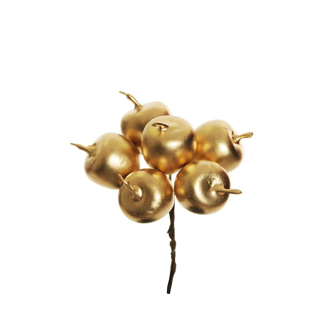 SET 12 MELINE BUSH DA 6PZ. D.2,5 CM H.13 CM ORO SET 12 MELINE BUSH DA 6PZ. D.2,5 CM H.13 CM ORO