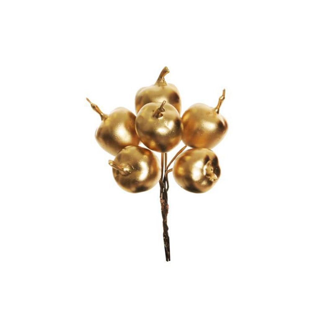 SET 12 MELINE BUSH DA 6PZ. D.2 CM H.12 CM ORO