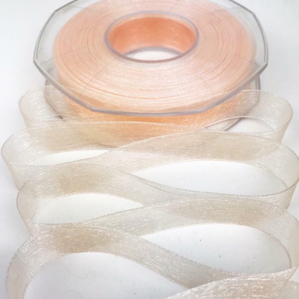 NASTRO ORGANZA 15MM 50MT H.Q. SALMONE CHIARO NASTRO ORGANZA 15MM 50MT H.Q. SALMONE CHIARO