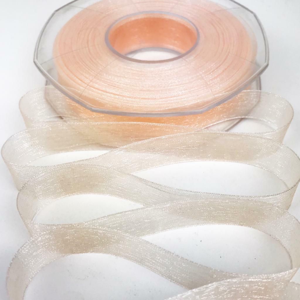NASTRO ORGANZA 15MM 50MT H.Q. SALMONE CHIARO NASTRO ORGANZA 15MM 50MT H.Q. SALMONE CHIARO