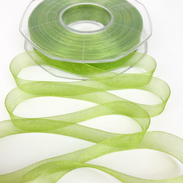 NASTRO ORGANZA 15MM 50MT H.Q. VERDE PISTACCHIO NASTRO ORGANZA 15MM 50MT H.Q. VERDE PISTACCHIO