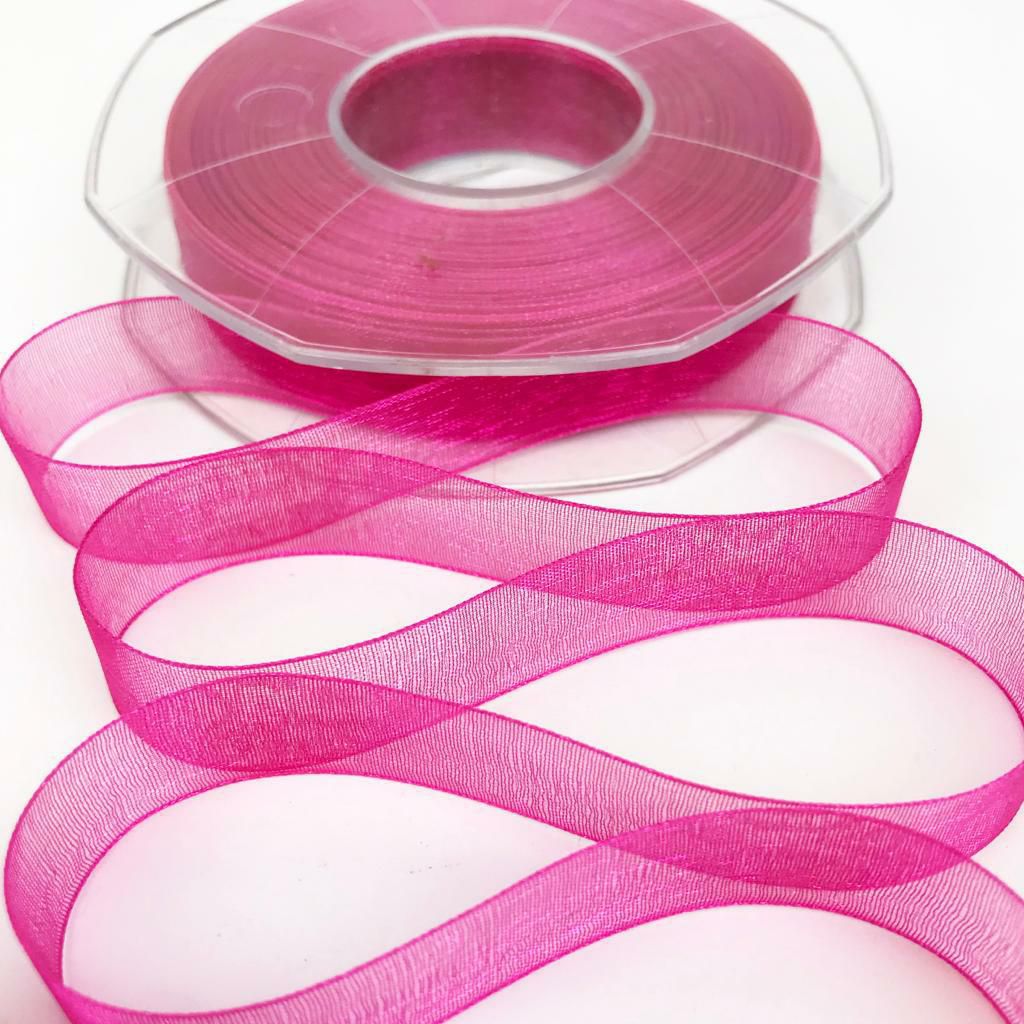 NASTRO ORGANZA 15MM 50MT H.Q. FUXIA PEONIA NASTRO ORGANZA 15MM 50MT H.Q. FUXIA PEONIA