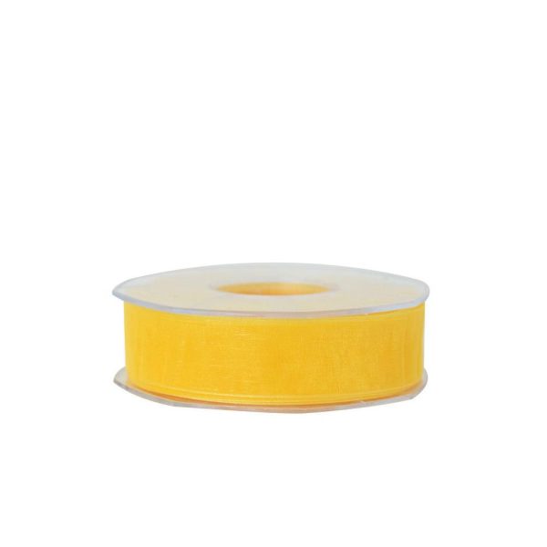 NASTRO ORGANZA 25MM 50MT H.Q. GIALLO SOLE NASTRO ORGANZA 25MM 50MT H.Q. GIALLO SOLE