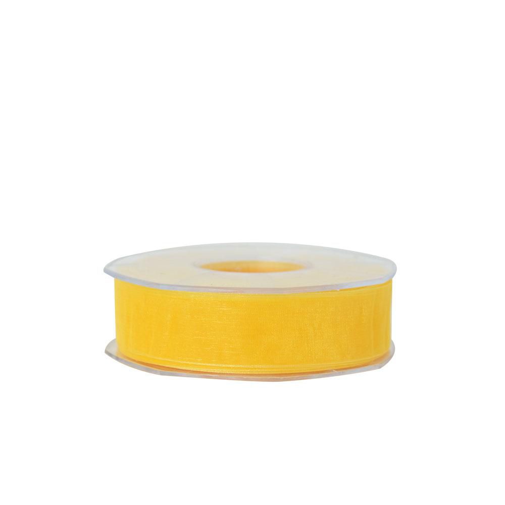 NASTRO ORGANZA 25MM 50MT H.Q. GIALLO SOLE