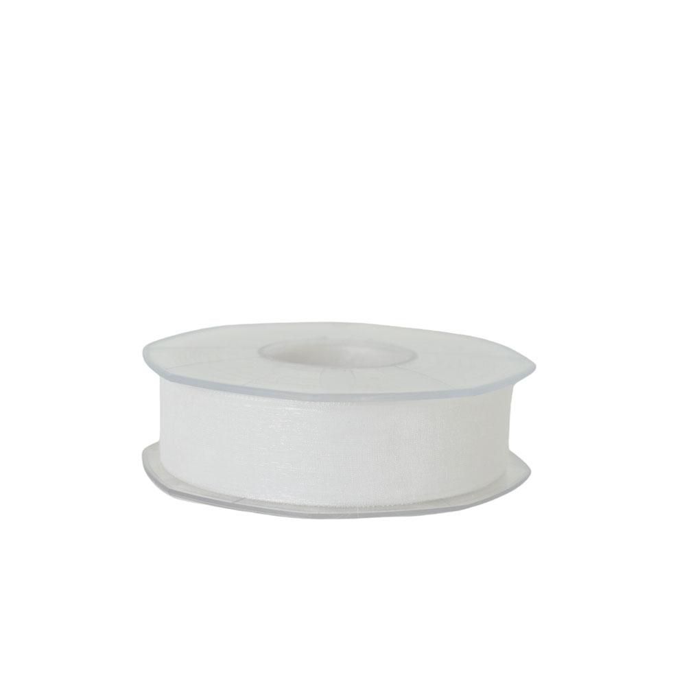 NASTRO ORGANZA 25MM 50MT H.Q. BIANCO NASTRO ORGANZA 25MM 50MT H.Q. BIANCO
