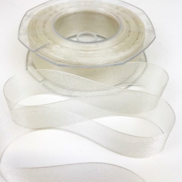NASTRO ORGANZA 25MM 50MT H.Q. AVORIO NASTRO ORGANZA 25MM 50MT H.Q. AVORIO