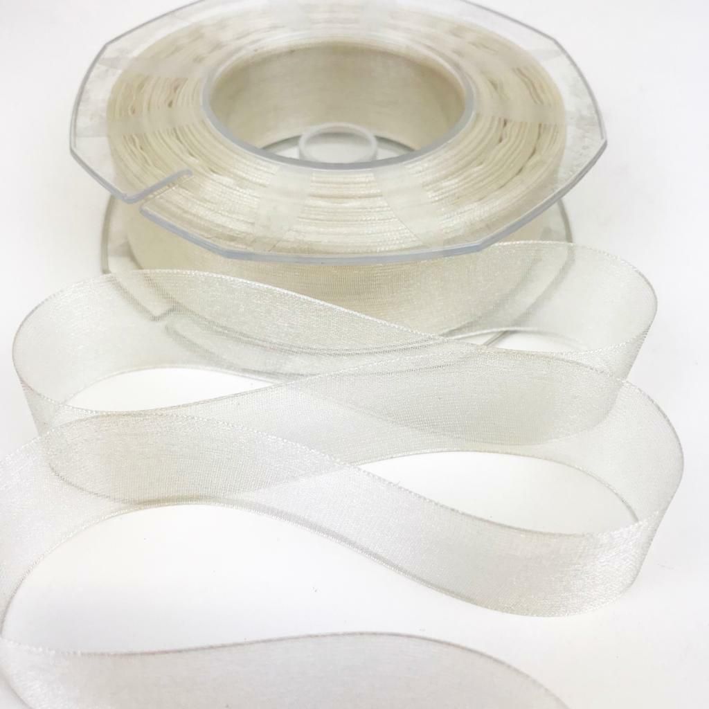 NASTRO ORGANZA 25MM 50MT H.Q. AVORIO NASTRO ORGANZA 25MM 50MT H.Q. AVORIO